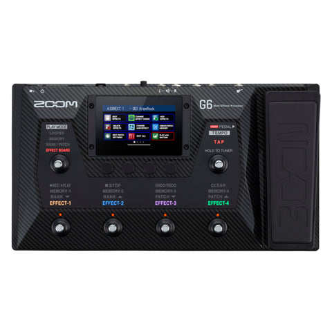 Zoom G6 Multi-effects Processor with adaptor