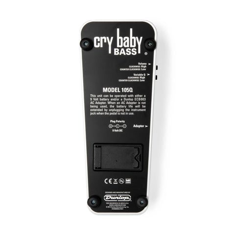 Jim Dunlop 105Q Cry Baby Bass Wah Pedal