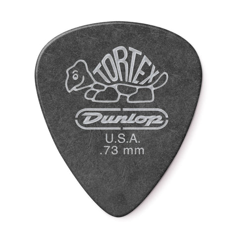 Jim Dunlop 488R Tortex Pitch Black Standard Guitar Pick, 1pc