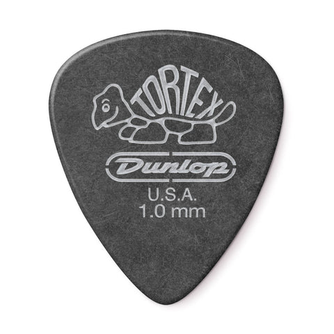 Jim Dunlop 488R Tortex Pitch Black Standard Guitar Pick, 1pc