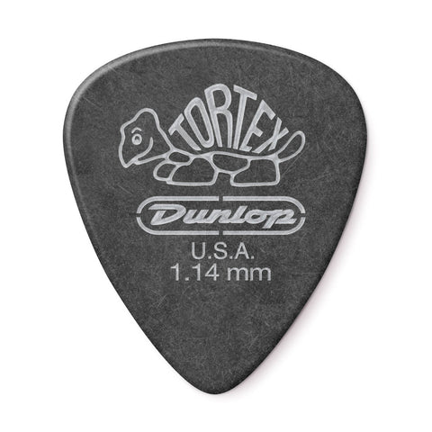 Jim Dunlop 488R Tortex Pitch Black Standard Guitar Pick, 1pc