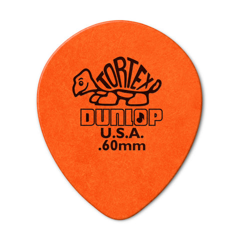 Jim Dunlop 413R Tortex Teardrop Guitar Pick, 1pc