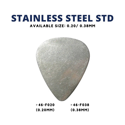 Jim Dunlop 46RF020 Stainless Steel Standard Guitar Pick .20mm, 1pc