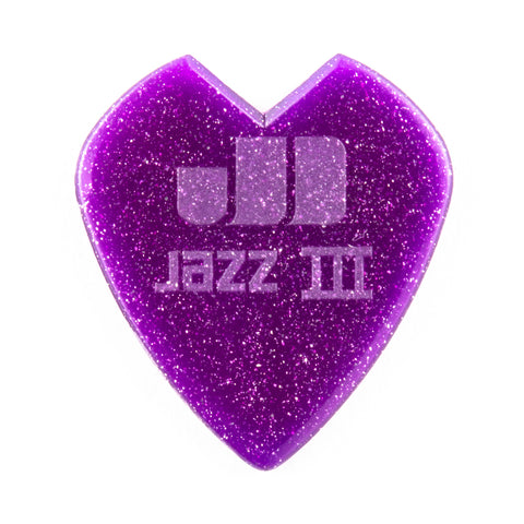 Jim Dunlop 47RKH3 Kirk Hammett Jazz III Guitar Pick, 1pc