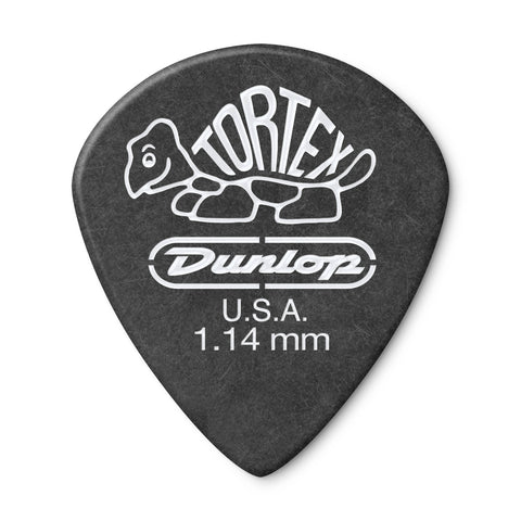 Jim Dunlop 482R Tortex Pitch Black Jazz III Guitar Pick, 1pc