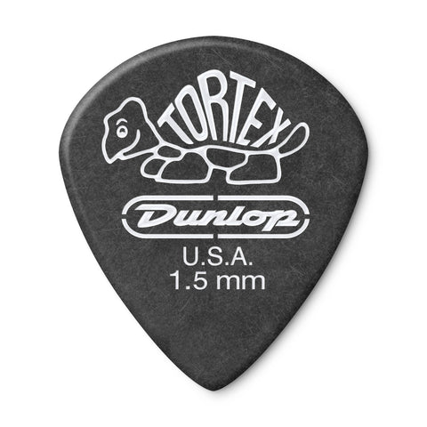 Jim Dunlop 482R Tortex Pitch Black Jazz III Guitar Pick, 1pc