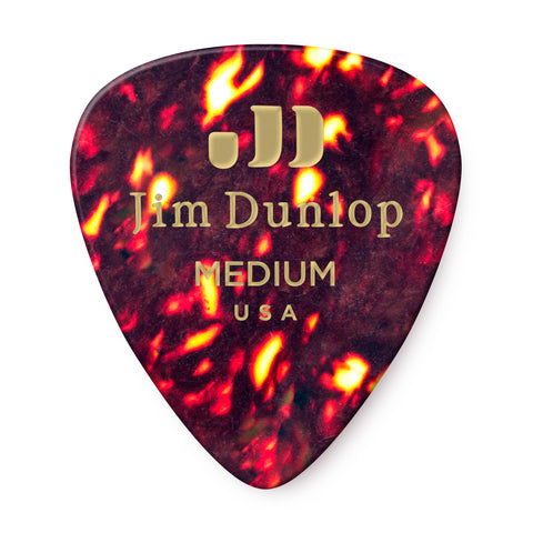 Jim Dunlop 483R Genuine Celluloid Guitar Pick, 1pc