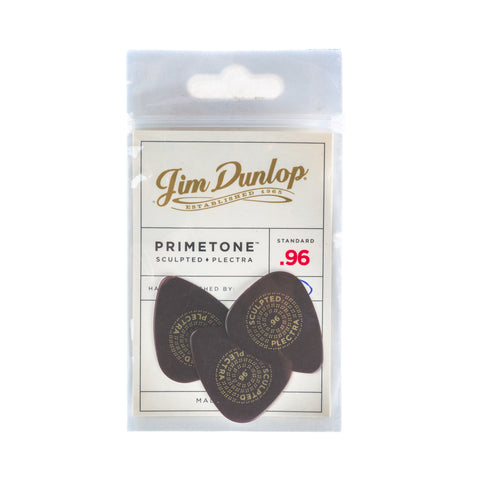 Jim Dunlop 511P Primetone Standard Sculpted Plectra Guitar Picks, pack of 3