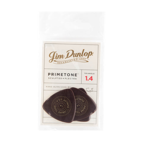 Jim Dunlop 513P Primetone Triangle Sculpted Plectra Guitar Picks, pack of 3