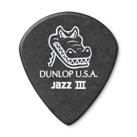 Jim Dunlop 571R140 Gator Grip Jazz III Guitar Pick 1.4mm, 1pc