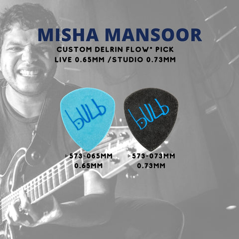 Jim Dunlop 573R Misha Mansoor Custom Delrin Flow Guitar Pick, 1pc