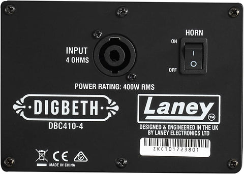 Laney Digbeth DBC410-4 400w 4 x 10" 4 Ohms Bass Cabinet