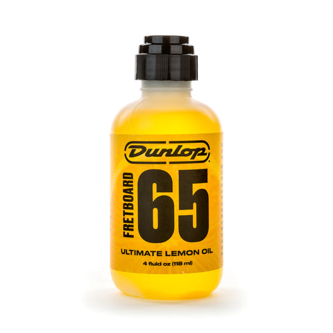 Jim Dunlop 6554 Formula 65 Lemon Oil Fretboard Polish and Cleaner, 4oz