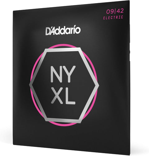 D'Addario NYXL0942 Nickel Wound Electric Strings, Super Light, 09-42