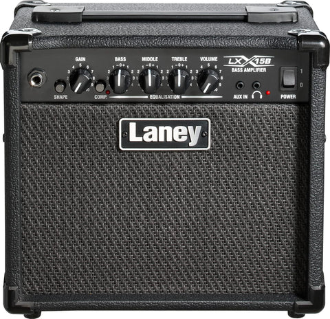 Laney LX15B 15-watt 2 x 5" Bass Guitar Combo Amplifier (LX-15B)