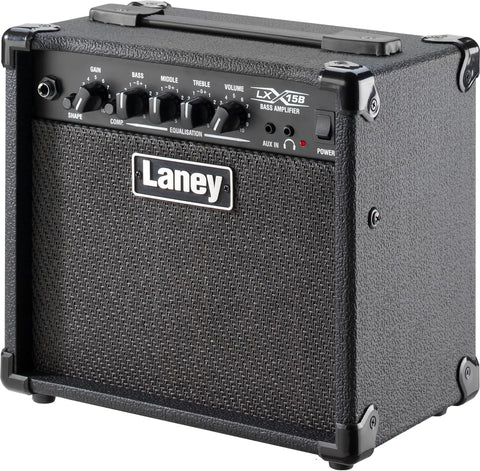 Laney LX15B 15-watt 2 x 5" Bass Guitar Combo Amplifier (LX-15B)