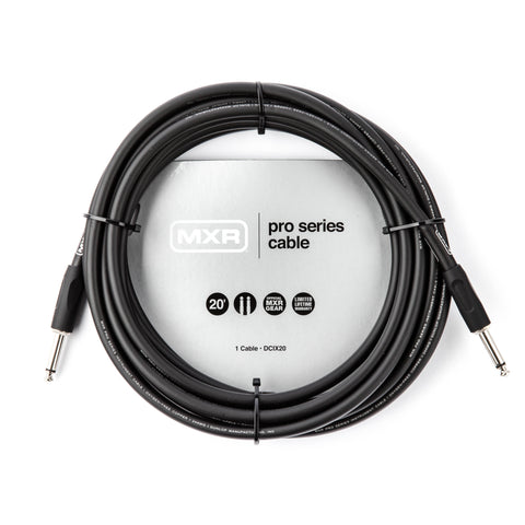 Jim Dunlop MXR DCIX20 20ft Pro Series Instrument Cable - Straight / Straight