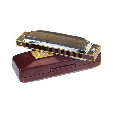 Suzuki 1072 10 Hole Folkmaster Diatonic Harmonica