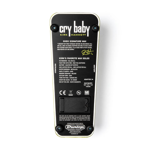 Jim Dunlop KH95 Cry Baby Kirk Hammet Wah Pedal