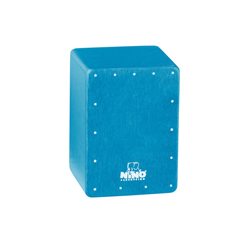 Nino Percussion NINO955B Mini Cajon Shaker, Blue