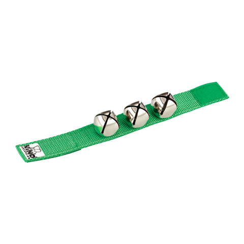 Nino Percussion NINO961GR Wrist Bell, 9" Strap, Green