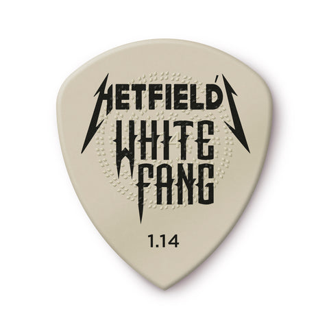 Jim Dunlop PH122R James Hetfield White Fang Custom Flow Guitar Pick, 1pc