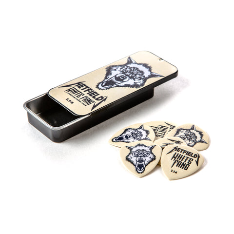 Jim Dunlop PH122T114 James Hetfield White Fang Custom Flow Pick Tin 1.14mm, set of 6