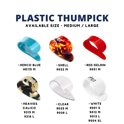 Jim Dunlop Plastic ThumbPick, 1pc