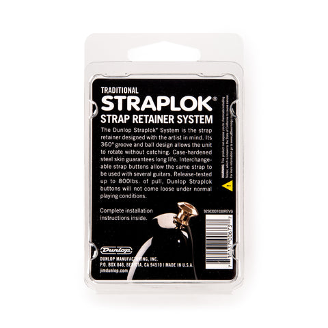 Jim Dunlop SLS1501N Straplok Strap Retainers Traditional - Nickel