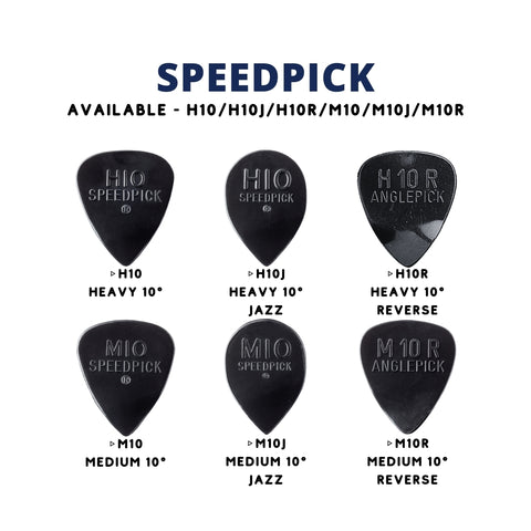 Jim Dunlop SpeedPick 10° Angle Guitar Pick, 1pc