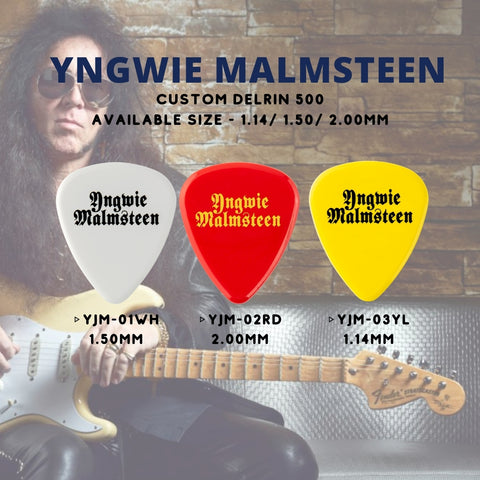 Jim Dunlop YJM Yngwie Malmsteen Custom Delrin Guitar Picks, 1pc