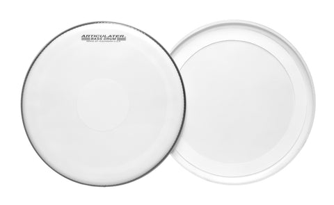 Aquarian MAB-W Articulator 1ply 10mil White Marching Bass Drumhead