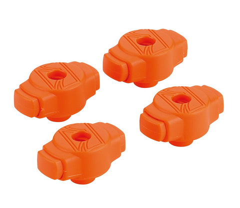 Tama QC8-B4OR 50th Anniv Ltd Ed Quick-Set Cymbal Mate, Orange, 4-Pack