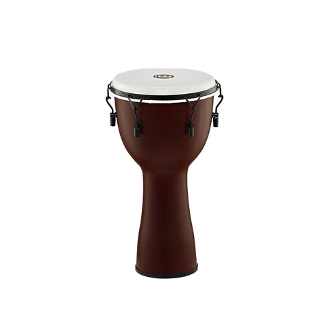 Meinl Percussion FMDJ6-L-F 12" Mechanical Tuned Fiberglass Djembe, Synthetic Head (Patented), Brown