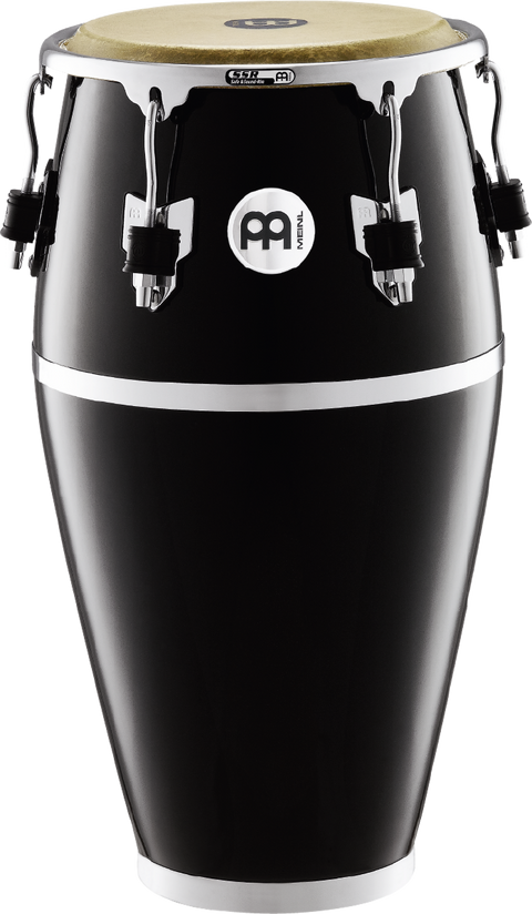Meinl Percussion FC1134BK 11 3/4 Conga Fibercraft Series Conga, Black, True Skin Buffalo Head