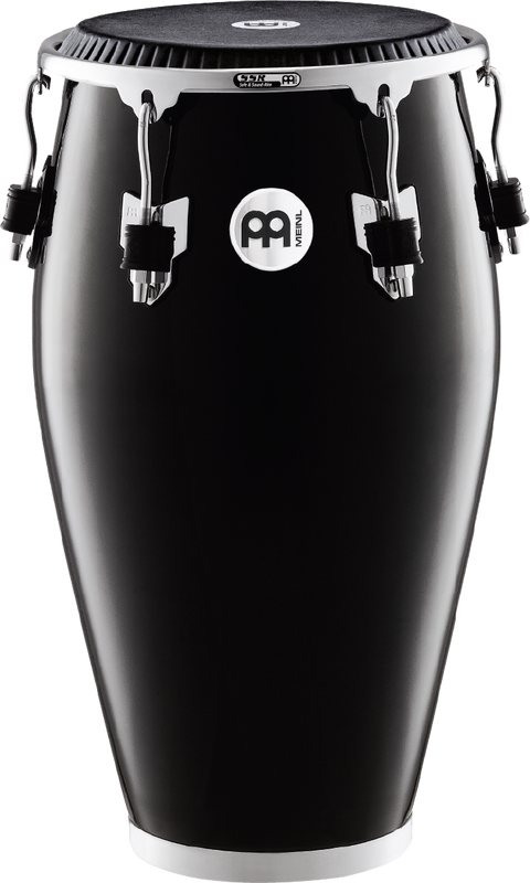 Meinl Percussion FCR1212BK 12 1/2" Tumba Fibercraft Series Conga, Black, Calfskin Skyndeep Head