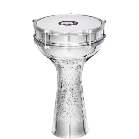 Meinl Percussion HE-114 8" Aluminum Darbuka, Hand Hammered